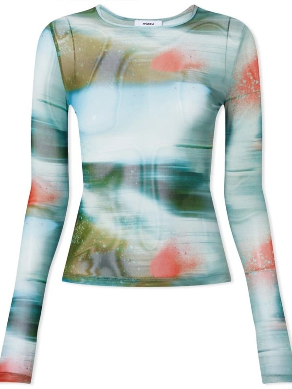 Miaou Long Sleeve Top in Motion Blue